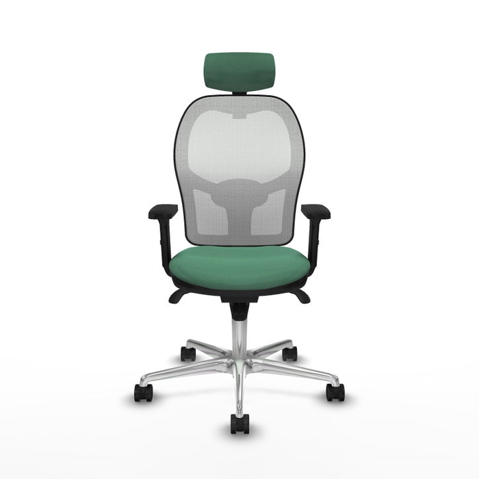 PIQUERAS Y CRESPO Silla de oficina Jorquera Verde Esmeralda y Blanco PIQUERAS Y CRESPO Silla de oficina Jorquera Verde Esmeralda y Blanco