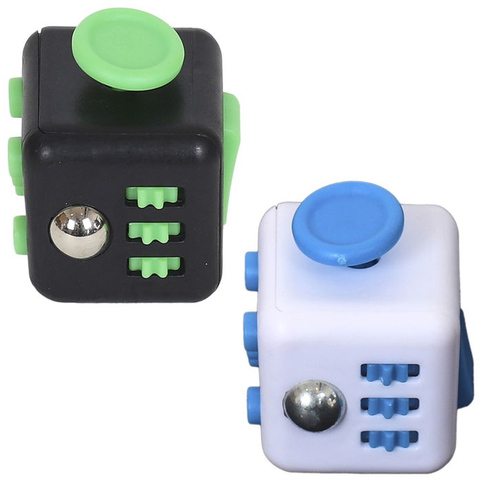 Mister Gadget Dado Antiestrés Multiactividad con Elementos para Girar Pulsar y Mover