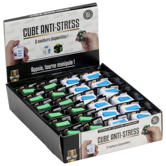 Mister Gadget Dado Antiestrés Multiactividad con Elementos para Girar Pulsar y Mover