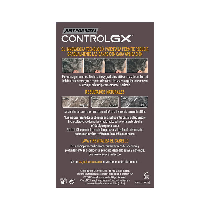 Just For Men CONTROL GX Champú Reductor de Canas con Acondicionador (Reacondicionado) inevitable