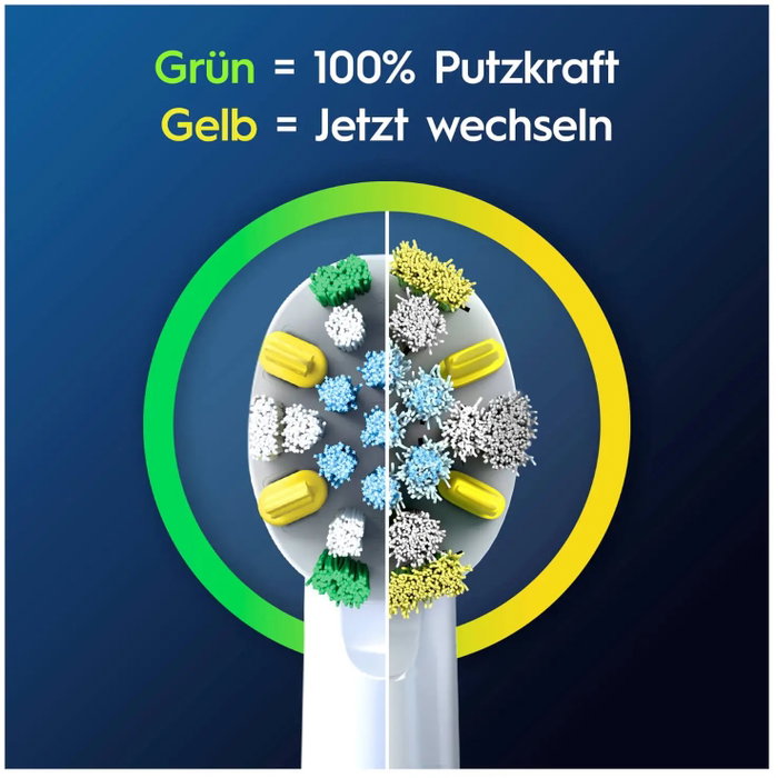 Oral-B Aufsteckbürsten Tiefenreinigung 6-Pack - 6 Cabezales de Recambio para Cepillo Eléctrico, Color Blanco, Caja