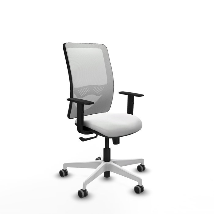 PIQUERAS Y CRESPO Silla de oficina Zulema con Mecanismo Sincro y Tela Blanca PIQUERAS Y CRESPO Silla de oficina Zulema con Mecanismo Sincro y Tela Blanca