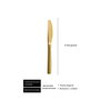 Summa Sinxelo Cuchillo Postre Acero Inoxidable, Acabado PVD Negro, 20 cm (Set de 12)