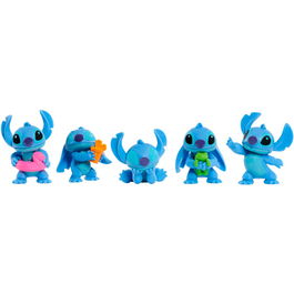Just Play Figuras de Stitch Disney Blister con 5 Unidades para Niños +3 Años