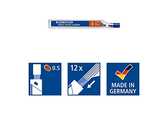 Staedtler Mars Micro Minas de Grafito 0,5 mm HB Staedtler Mars Micro Minas de Grafito 0,5 mm HB