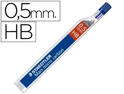 Staedtler Minas Mars Micro Carbon 0,5 mm HB, 12 unidades