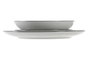 DKD Home Decor Set de Vajilla de 18 Piezas en Porcelana Bambú Gris Claro