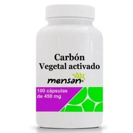 MENSAN CARBON VEGETAL activado 450mg 100cap.