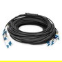 Digitus Cable de Fibra Óptica Preconfeccionado Breakout Universal, Singlemode OS2, 8 Fibras, LC/UPC - LC/UPC, 150 m, U-DQ(ZN) BH, Plug and Play