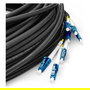 Digitus Cable de Fibra Óptica Preconfeccionado Breakout Universal, Singlemode OS2, 8 Fibras, LC/UPC - LC/UPC, 150 m, U-DQ(ZN) BH, Plug and Play