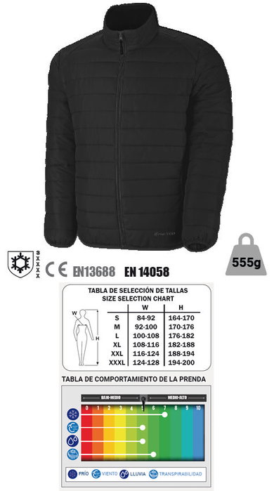 FINSTOCK Chaqueta de plumas negra L=288CTPNL FINSTOCK Chaqueta de plumas negra L=288CTPNL