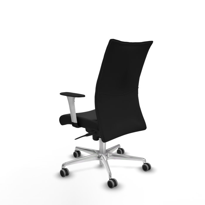 PIQUERAS Y CRESPO Silla Albacete confidente con mecanismo Sincro, Similpiel Negro y Base de Aluminio PIQUERAS Y CRESPO Silla Albacete confidente con mecanismo Sincro, Similpiel Negro y Base de Aluminio