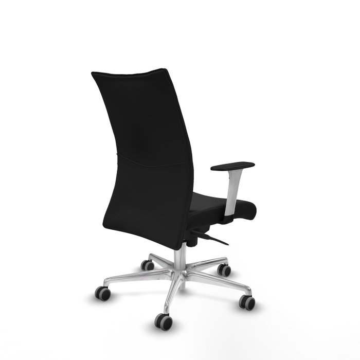PIQUERAS Y CRESPO Silla Albacete confidente con mecanismo Sincro, Similpiel Negro y Base de Aluminio PIQUERAS Y CRESPO Silla Albacete confidente con mecanismo Sincro, Similpiel Negro y Base de Aluminio