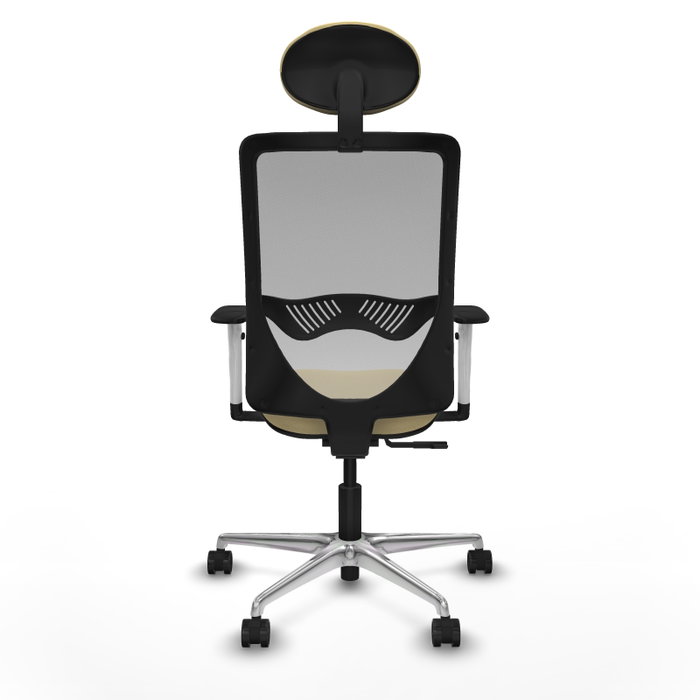 PIQUERAS Y CRESPO Silla de oficina Zulema con mecanismo Sincro, Crema y Gris PIQUERAS Y CRESPO Silla de oficina Zulema con mecanismo Sincro, Crema y Gris