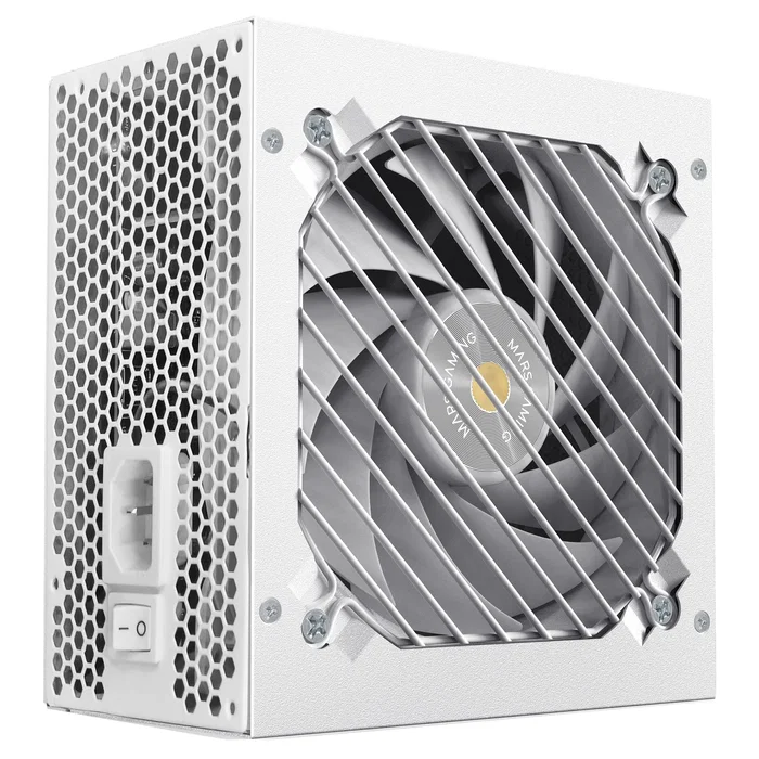 Mars Gaming MPB850SIMW Fuente de Alimentación 850W ATX 80 Plus Bronze Blanco Totalmente Modular Ventilador Extreme Silence AI2-RPM 7 Años Garantía