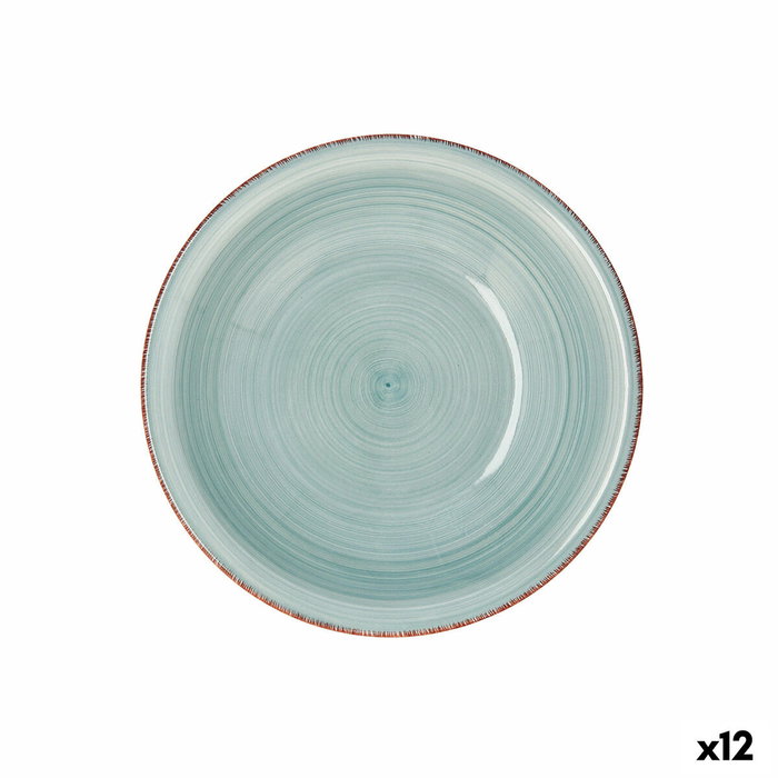 Quid Plato Hondo Cerámico Vita Aqua Turquesa 21,5 cm (12 Unidades)bu