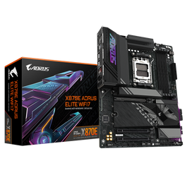 GIGABYTE Placa Base X870E A ELITE WIFI7 AMD Ryzen 9000 DDR5 8000MHz OC Wi-Fi 7 2.5GbE ATX