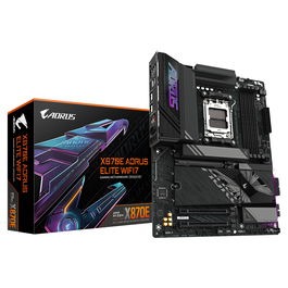 Gigabyte Aorus Elite X870E WiFi7 | ATX | AM5 | DDR5 | PCIe 5.0 | 3x M.2 | Wi-Fi 7 | 2.5GbE | USB4 | Motherboard - X870E A ELITE WIFI7