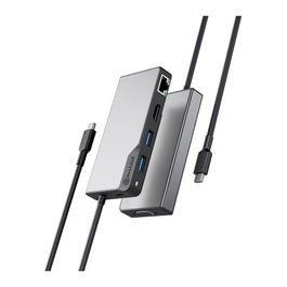 ALOGIC USB-C HUB 6 en 1 UCFUPRGVV2-SGR con HDMI, VGA y Ethernet