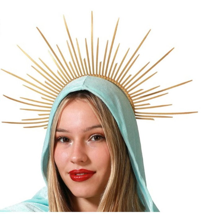 Atosa Diadema Coronilla Dorada con Rayos para Adulto Mujer Atosa Diadema Coronilla Dorada con Rayos para Adulto Mujer