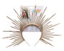 Diadema Coronilla Dorada con Rayos para Adulto Mujer - Accesorio para Carnaval, Fiesta Temática o Representación de Virgen