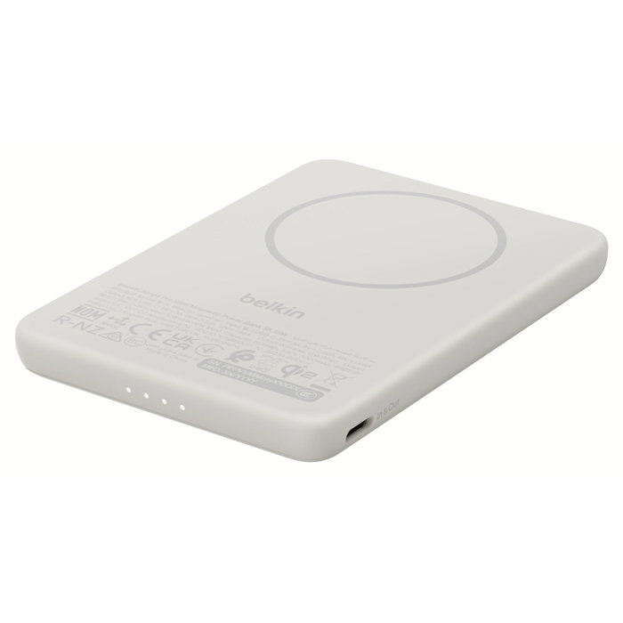 Belkin BoostCharge Slim 5000mAh Mag. PB 15W USB-C Beige BPD021hqSA Belkin BoostCharge Slim 5000mAh Mag. PB 15W USB-C Beige BPD021hqSA