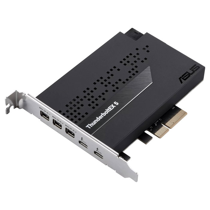 ASUS Tarjeta de Expansión ThunderboltEX 5 PCIe 4.0, Puerto Mini DisplayPort, Hasta 120 Gbit/s, Para PC, Windows 11