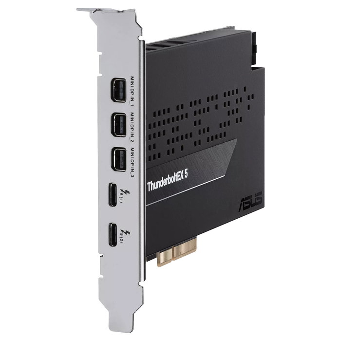 ASUS Tarjeta de Expansión ThunderboltEX 5 PCIe 4.0, Puerto Mini DisplayPort, Hasta 120 Gbit/s, Para PC, Windows 11