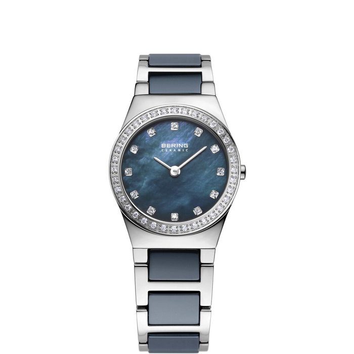 Bering 32426-707 con correa de cerámica azul y caja gris