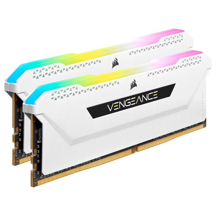 Corsair Vengeance RGB Pro SL White 32GB (2x16GB) DDR4 3200MHz CL16 DIMM Memoria RAM con Iluminación RGB