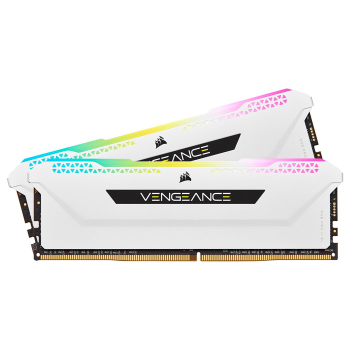 Corsair Vengeance RGB Pro SL White 32GB (2x16GB) DDR4 3200MHz CL16 DIMM Memoria RAM con Iluminación RGB