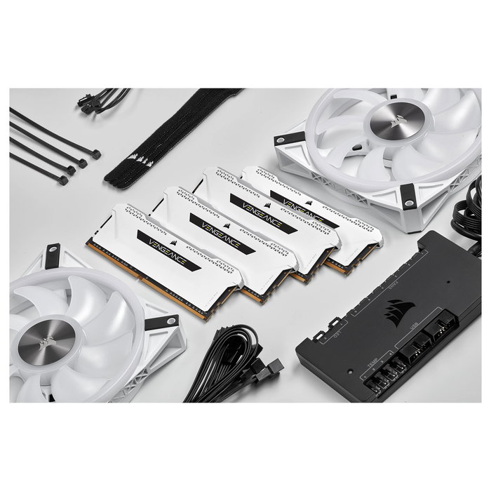 Corsair Vengeance RGB Pro SL White 32GB (2x16GB) DDR4 3200MHz CL16 DIMM Memoria RAM con Iluminación RGB