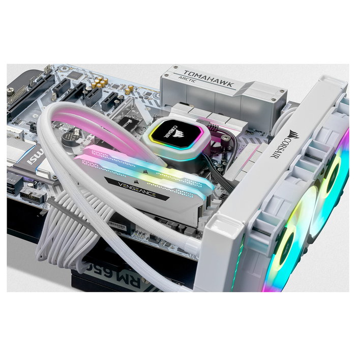 Corsair Vengeance RGB Pro SL White 32GB (2x16GB) DDR4 3200MHz CL16 DIMM Memoria RAM con Iluminación RGB