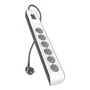 Belkin BSV603VF2M-V2 Limitador de Sobretensión/Regleta 6 Enchufes AC, 2m, Color Gris y Blanco