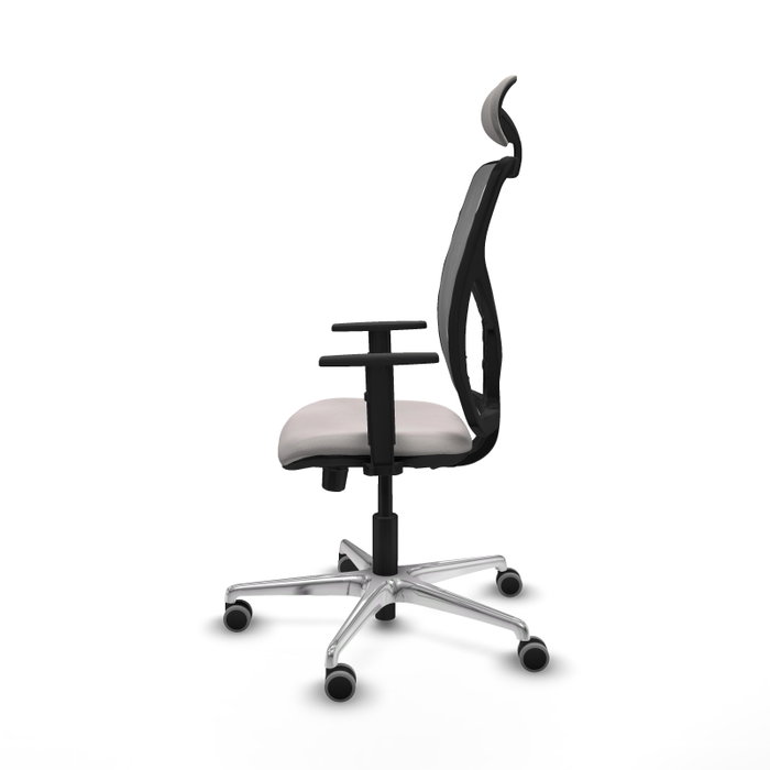 PIQUERAS Y CRESPO Silla de oficina Motilla con mecanismo Sincro/Traslack Blanco y Gris PIQUERAS Y CRESPO Silla de oficina Motilla con mecanismo Sincro/Traslack Blanco y Gris