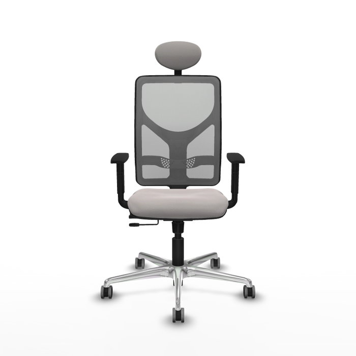 PIQUERAS Y CRESPO Silla de oficina Motilla con mecanismo Sincro/Traslack Blanco y Gris PIQUERAS Y CRESPO Silla de oficina Motilla con mecanismo Sincro/Traslack Blanco y Gris
