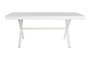 DKD Home Decor Mesa Comedor Moderno Blanco Dorado 90 x 76 x 180 cm