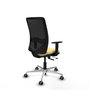 PIQUERAS Y CRESPO Silla de oficina Zulema con mecanismo Sincro/Traslack, Crema y Negro