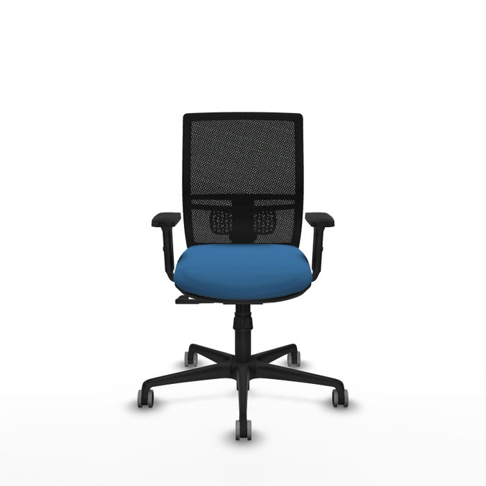 PIQUERAS Y CRESPO Silla de oficina Yunquera con mecanismo Sincro, Azul claro y Negro PIQUERAS Y CRESPO Silla de oficina Yunquera con mecanismo Sincro, Azul claro y Negro