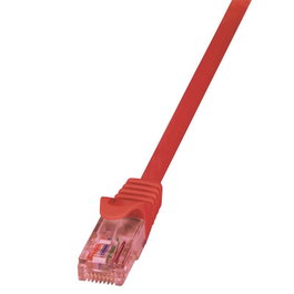 LogiLink Cable de red Cat.6 U/UTP PrimeLine 1,00m rojo