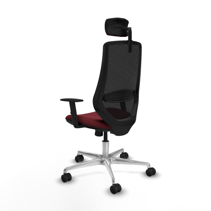 PIQUERAS Y CRESPO Silla de oficina Mardos con Mecanismo Sincro, Granate y Negro PIQUERAS Y CRESPO Silla de oficina Mardos con Mecanismo Sincro, Granate y Negro