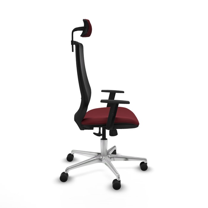 PIQUERAS Y CRESPO Silla de oficina Mardos con Mecanismo Sincro, Granate y Negro PIQUERAS Y CRESPO Silla de oficina Mardos con Mecanismo Sincro, Granate y Negro