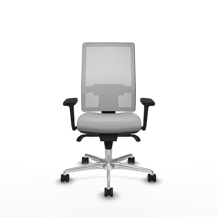 PIQUERAS Y CRESPO Silla de oficina Horna Gris claro y Blanco PIQUERAS Y CRESPO Silla de oficina Horna Gris claro y Blanco