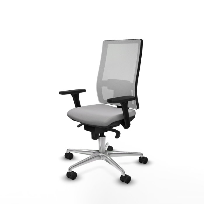 PIQUERAS Y CRESPO Silla de oficina Horna Gris claro y Blanco PIQUERAS Y CRESPO Silla de oficina Horna Gris claro y Blanco