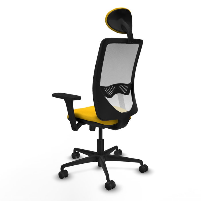 PIQUERAS Y CRESPO Silla de oficina Zulema con mecanismo Sincro, Amarillo y Blanco PIQUERAS Y CRESPO Silla de oficina Zulema con mecanismo Sincro, Amarillo y Blanco