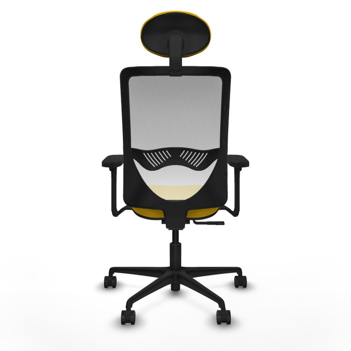 PIQUERAS Y CRESPO Silla de oficina Zulema con mecanismo Sincro, Amarillo y Blanco PIQUERAS Y CRESPO Silla de oficina Zulema con mecanismo Sincro, Amarillo y Blanco