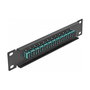 DeLOCK Patchpanel Fibra Óptica 12 Puertos SC Simplex 1U Rack, Aqua/Negro, Referencia 10? LWL