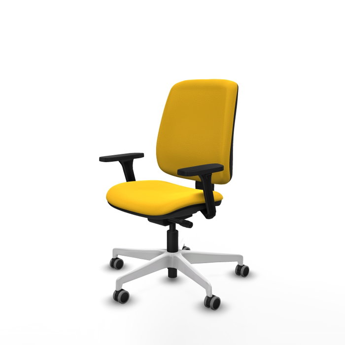 PIQUERAS Y CRESPO Alares Silla de Oficina Traslack Amarilla con Brazos 3D PIQUERAS Y CRESPO Alares Silla de Oficina Traslack Amarilla con Brazos 3D