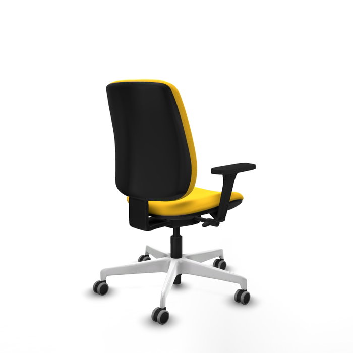 PIQUERAS Y CRESPO Alares Silla de Oficina Traslack Amarilla con Brazos 3D PIQUERAS Y CRESPO Alares Silla de Oficina Traslack Amarilla con Brazos 3D