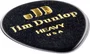 DUNLOP Púas Genuine Celluloid Teardrop Negra - Heavy Pack 12 Unidades